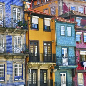 Colorful houses of Porto Ribeira